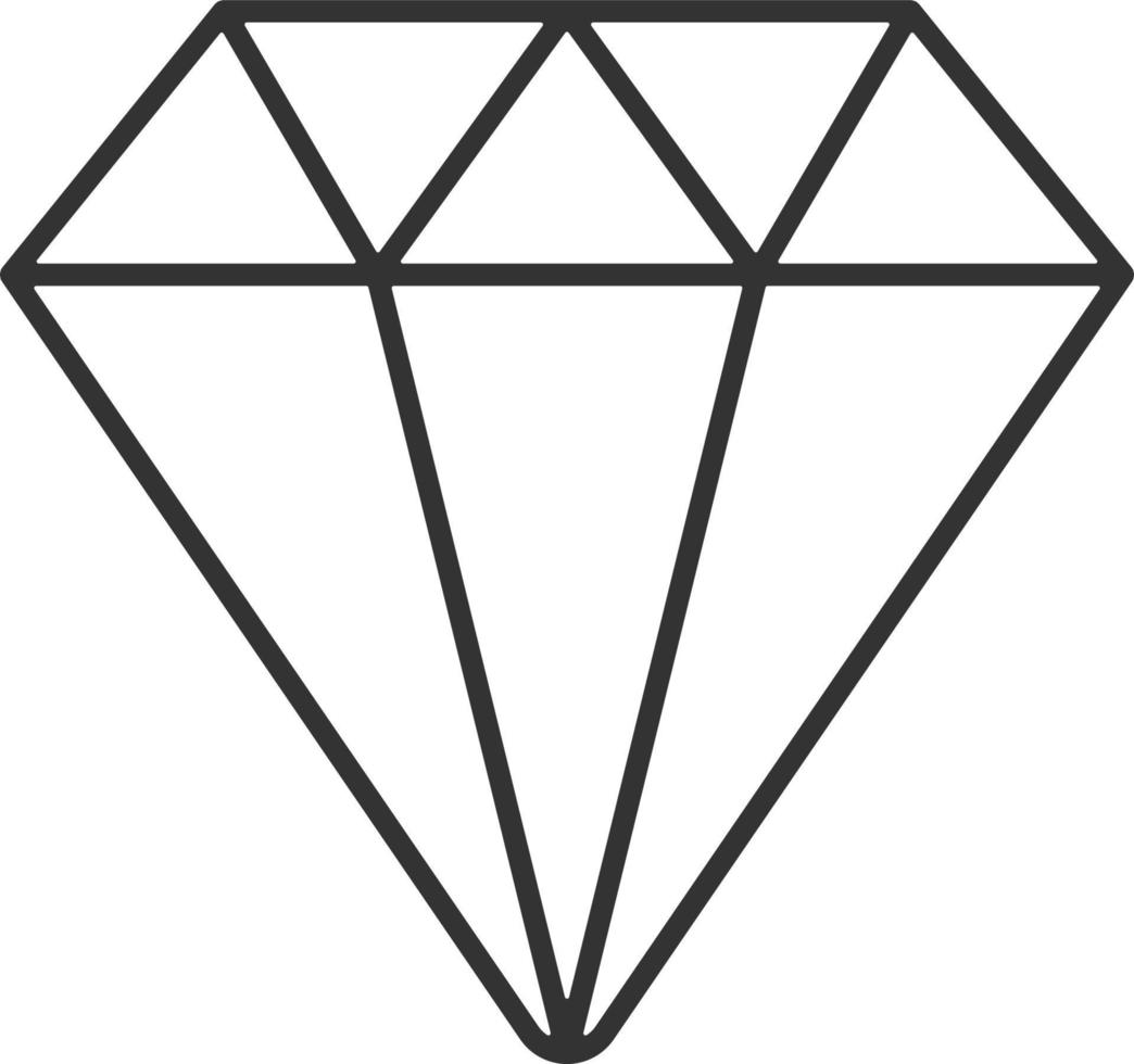 Diamond, jewelers line icon. Simple, modern flat vector illustration for mobile app, website or desktop app on gray background