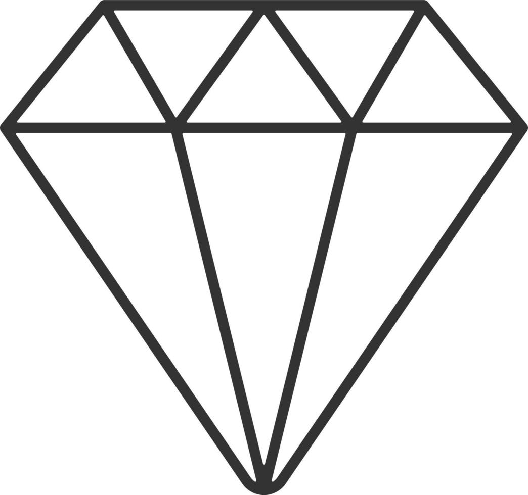 diamante, joyería línea icono. simple, moderno plano vector ilustración para móvil aplicación, sitio web o escritorio aplicación en gris antecedentes