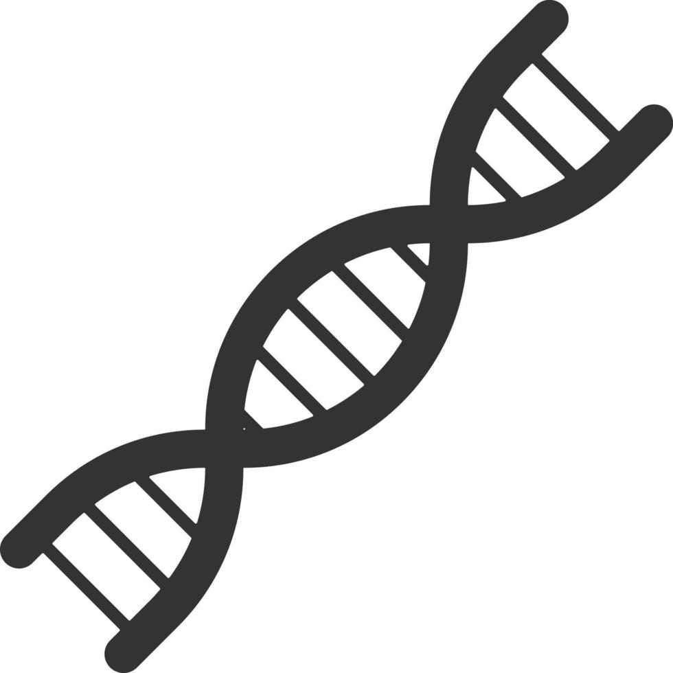 Dna, genetics line icon. Simple, modern flat vector illustration for mobile app, website or desktop app on gray background