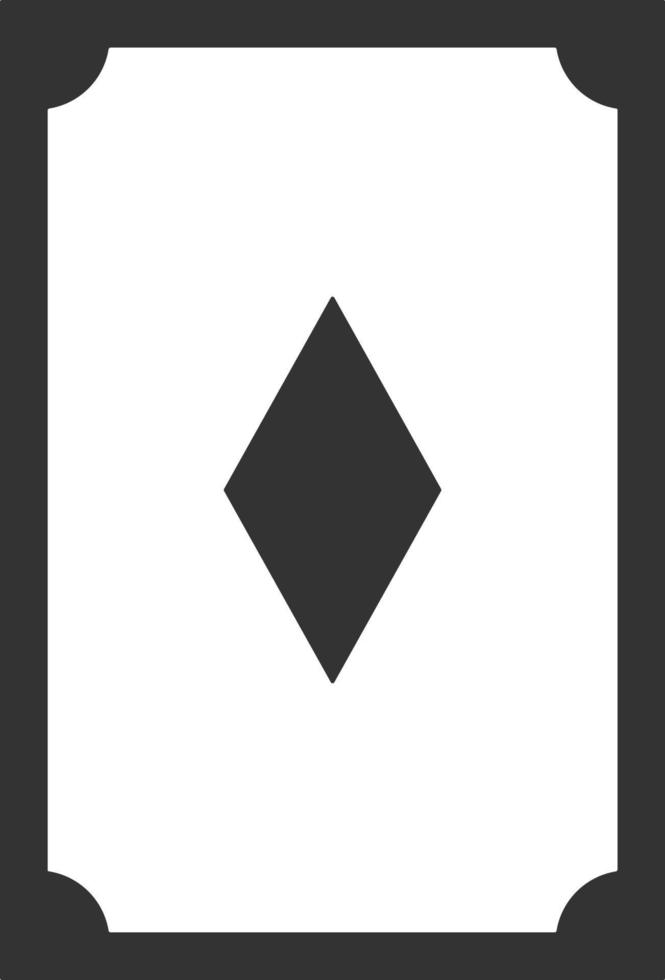Card, diamond line icon. Simple, modern flat vector illustration for mobile app, website or desktop app on gray background