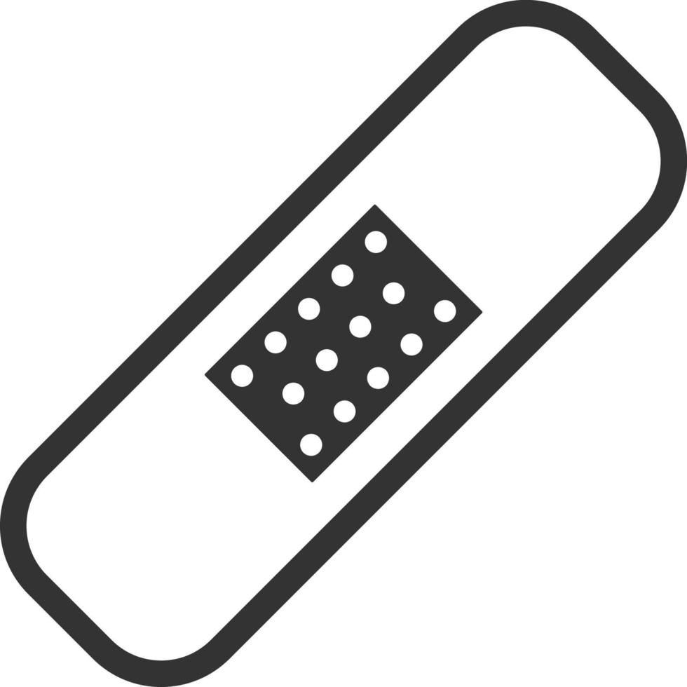 Aid, bandage line icon. Simple, modern flat vector illustration for mobile app, website or desktop app on gray background