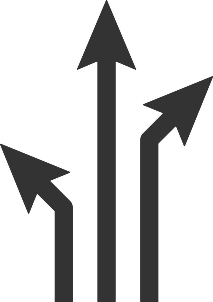 Arrows, directions line icon. Simple, modern flat vector illustration for mobile app, website or desktop app on gray background