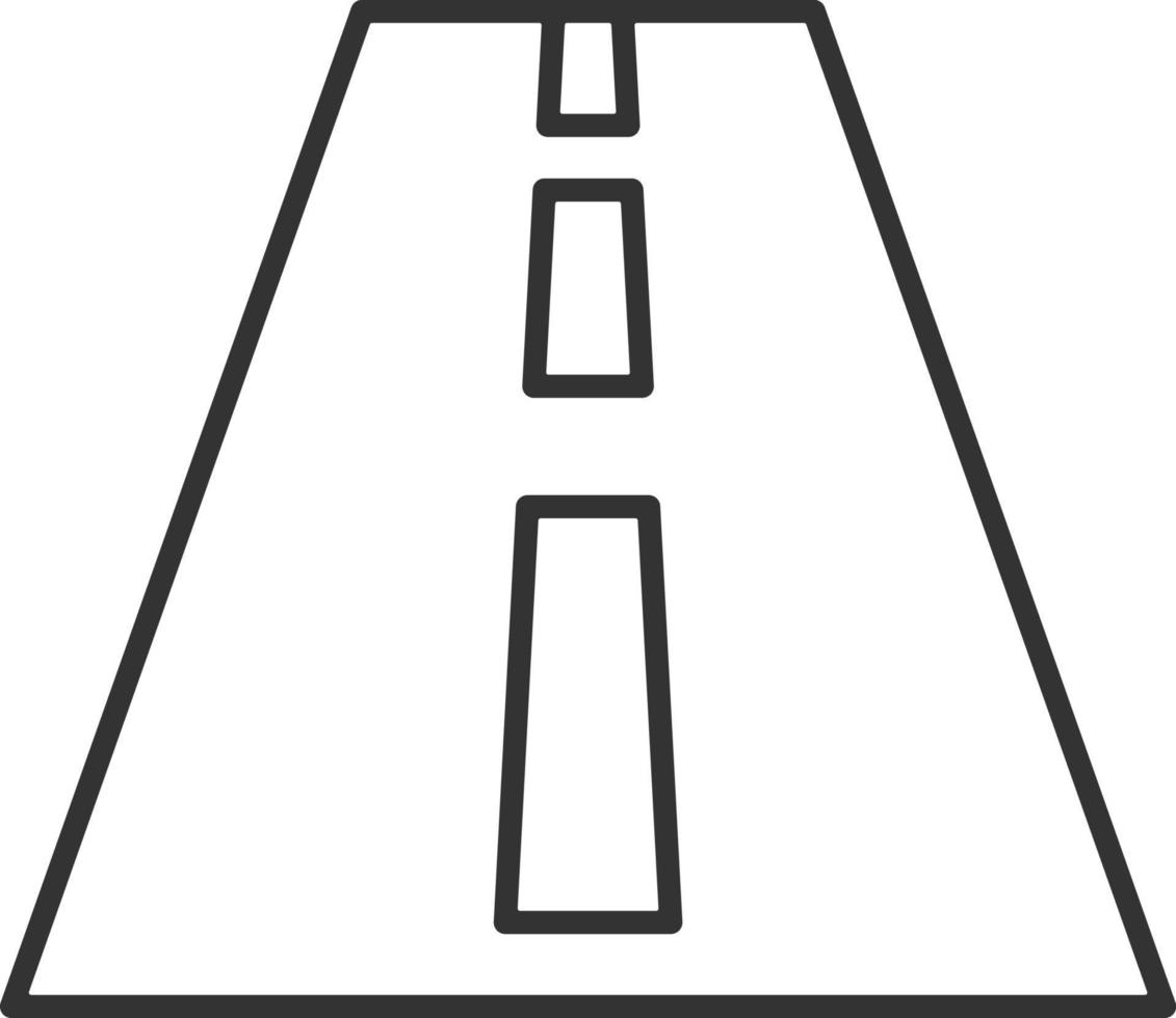 Round, highway line icon. Simple, modern flat vector illustration for mobile app, website or desktop app on gray background