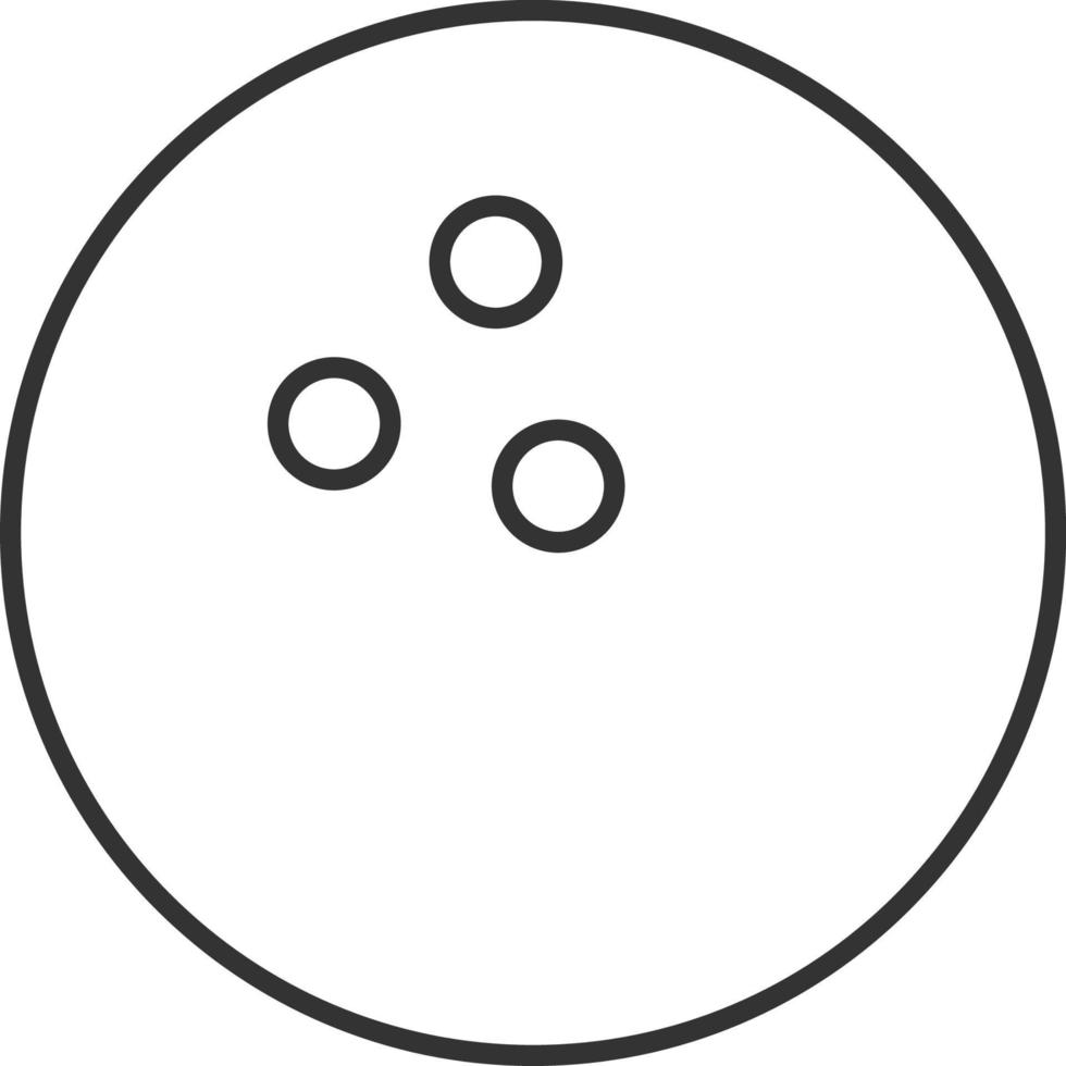 Bowling, balloon line icon. Simple, modern flat vector illustration for mobile app, website or desktop app on gray background