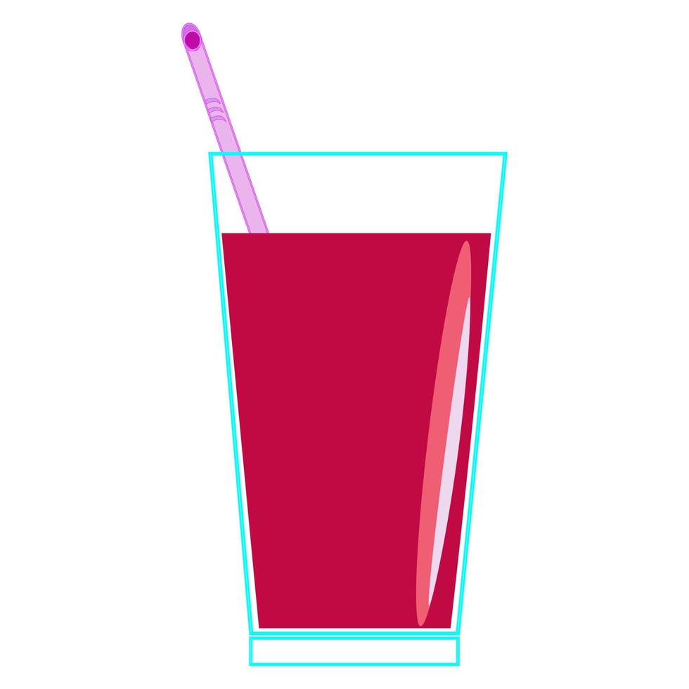 Fresh tropical juices squeezed from fruits .A variety of fresh fruits and juices. Vector illustration of the vegetarian menu.