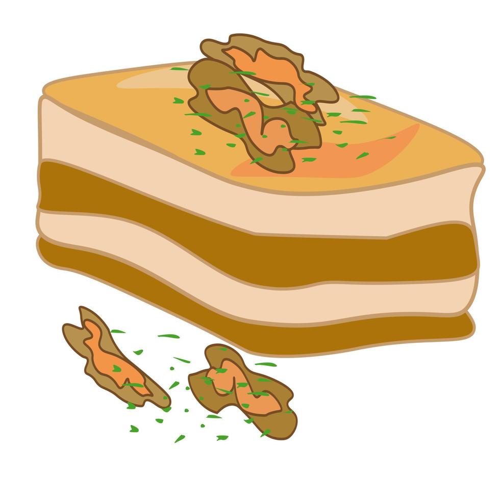 Baking tea sweets. Doodle illustration for the menu.Bakery Cakes, cookies, tea, coffee, bread, toast. vector