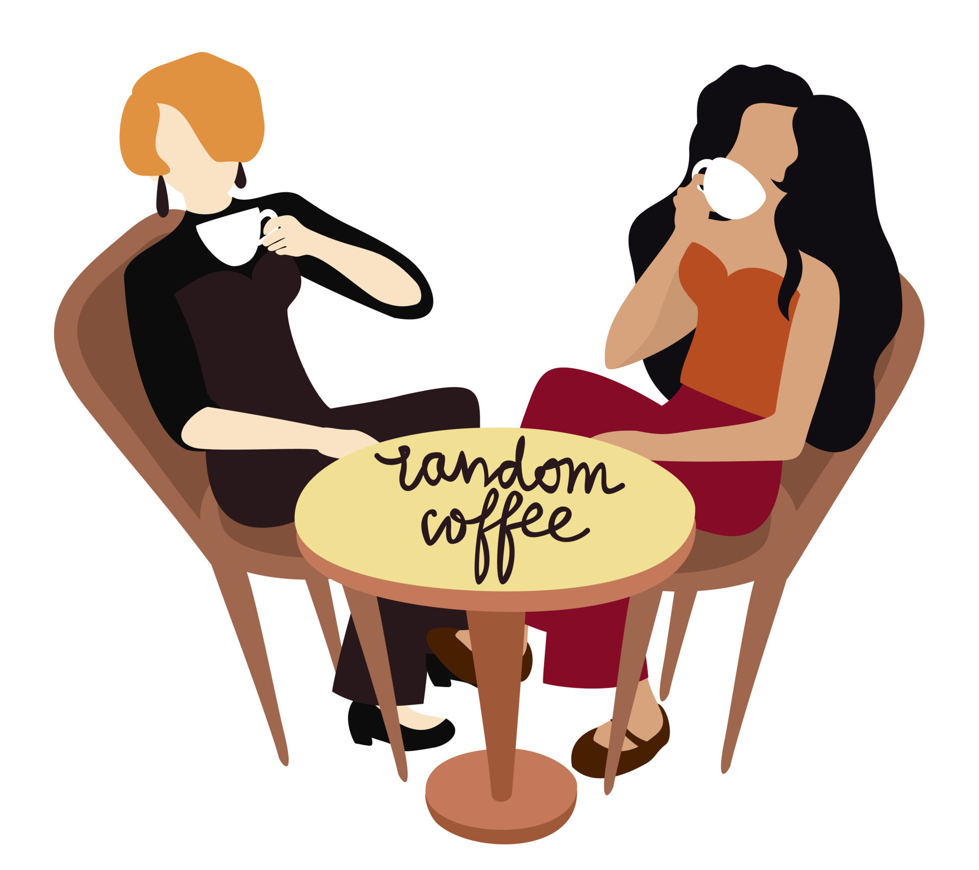 random-coffee-vector-isolated-illustration-with-two-women-drinking