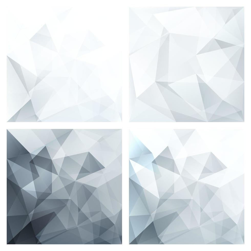 Set of Polygonal Abstract Backgrounds vector