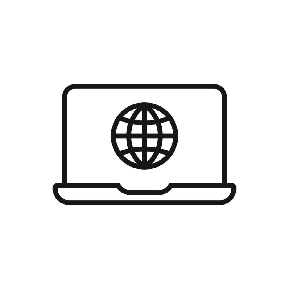Editable Icon of Internet, Vector illustration isolated on white background. using for Presentation, website or mobile app