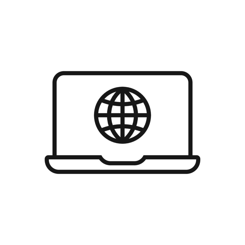 Editable Icon of Internet, Vector illustration isolated on white background. using for Presentation, website or mobile app