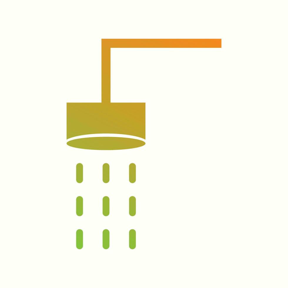 Beautiful Shower Glyph Vector Icon