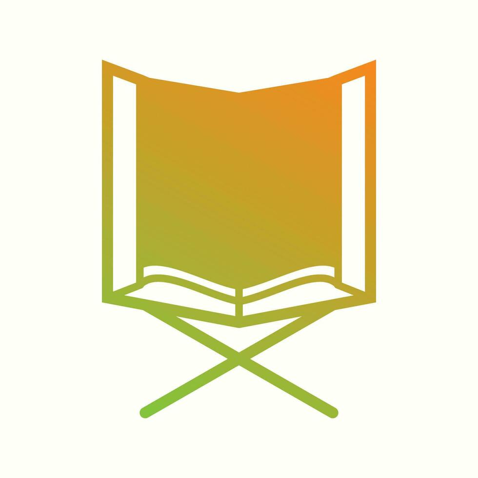 Beautiful Holy Quran Glyph Vector Icon