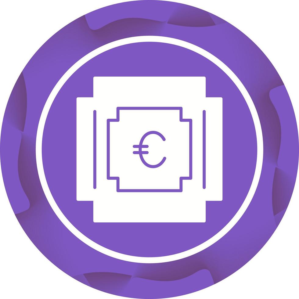 icono de vector de símbolo de euro