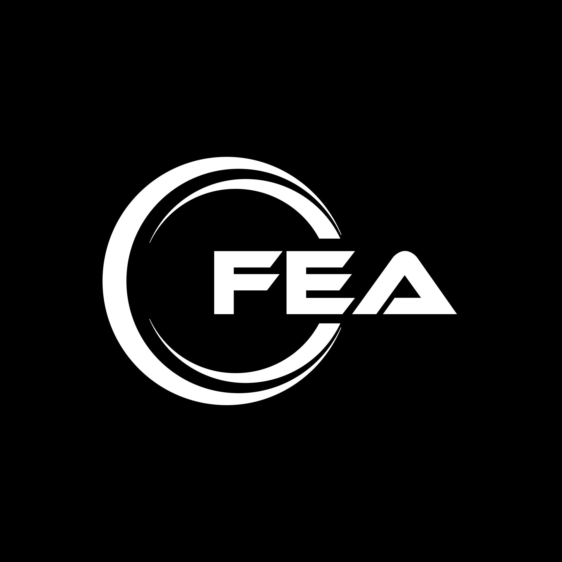 Fea letra logo diseño en ilustración. vector logo, caligrafía diseños