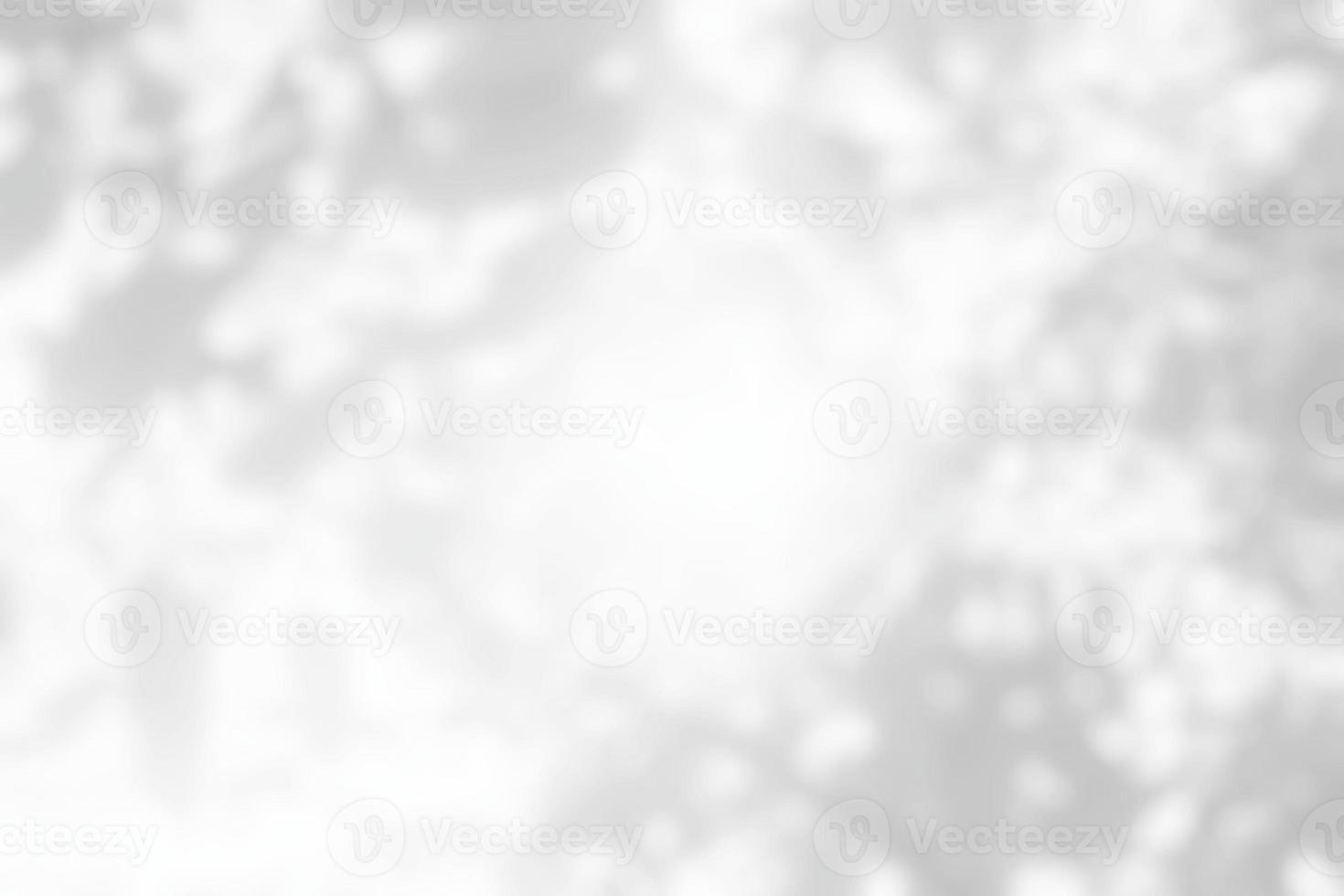 Blurred White Natural Bokeh Background with Sunlight. photo