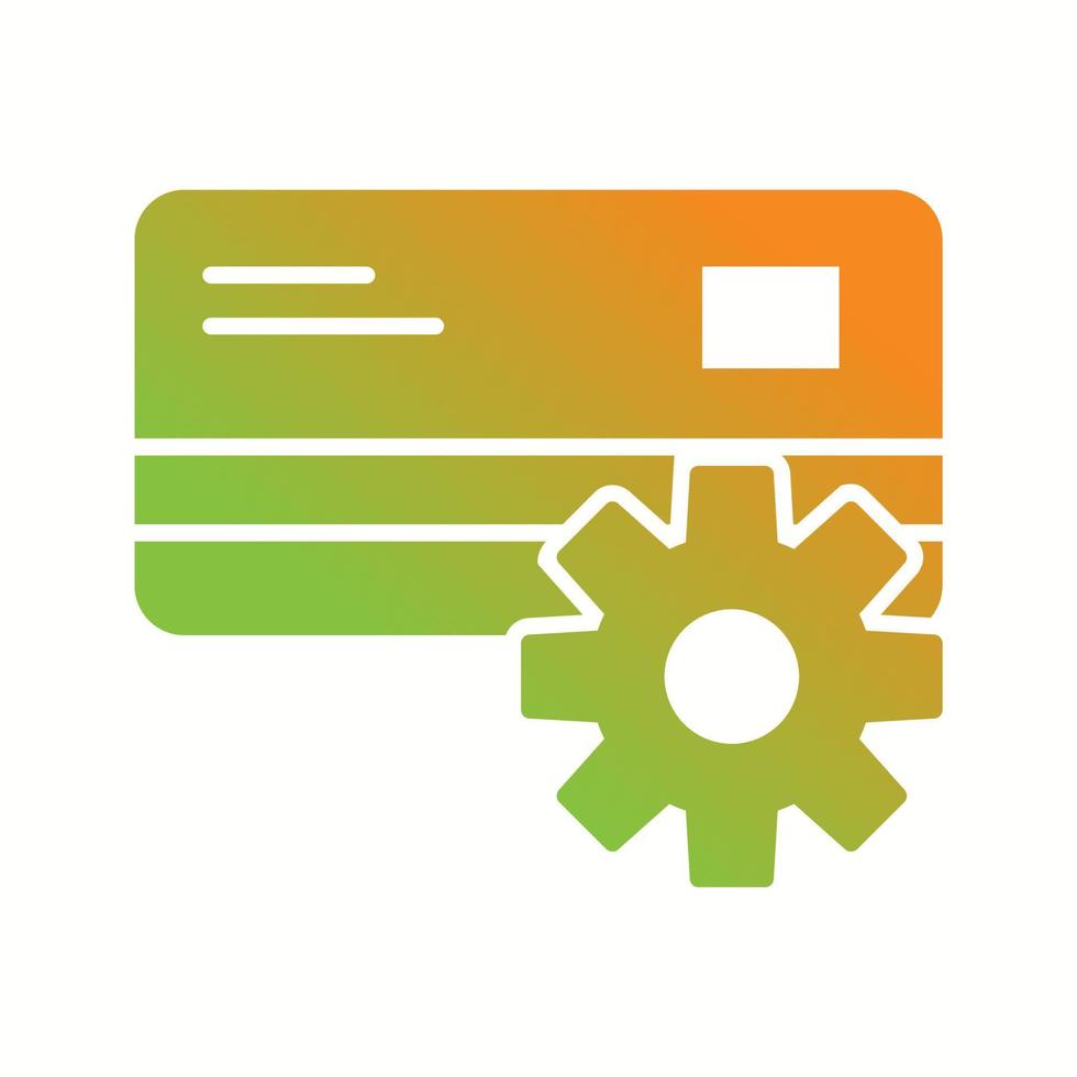 Beautiful Payment settings Vector Glyph icon
