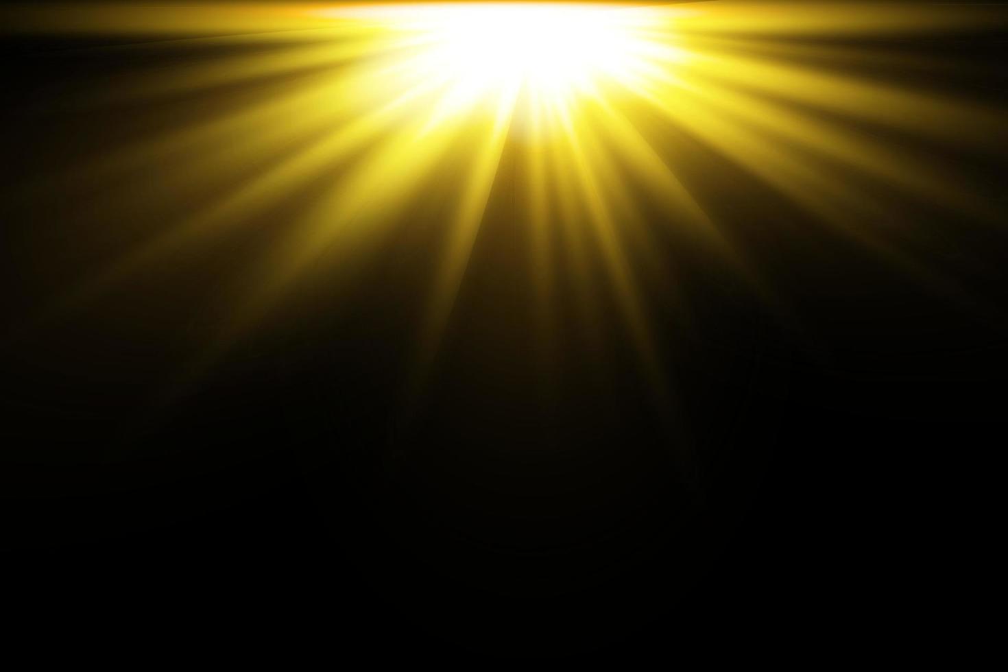 Light star gold. Light sun gold. Light flash gold. vector illustrator. summer season beach