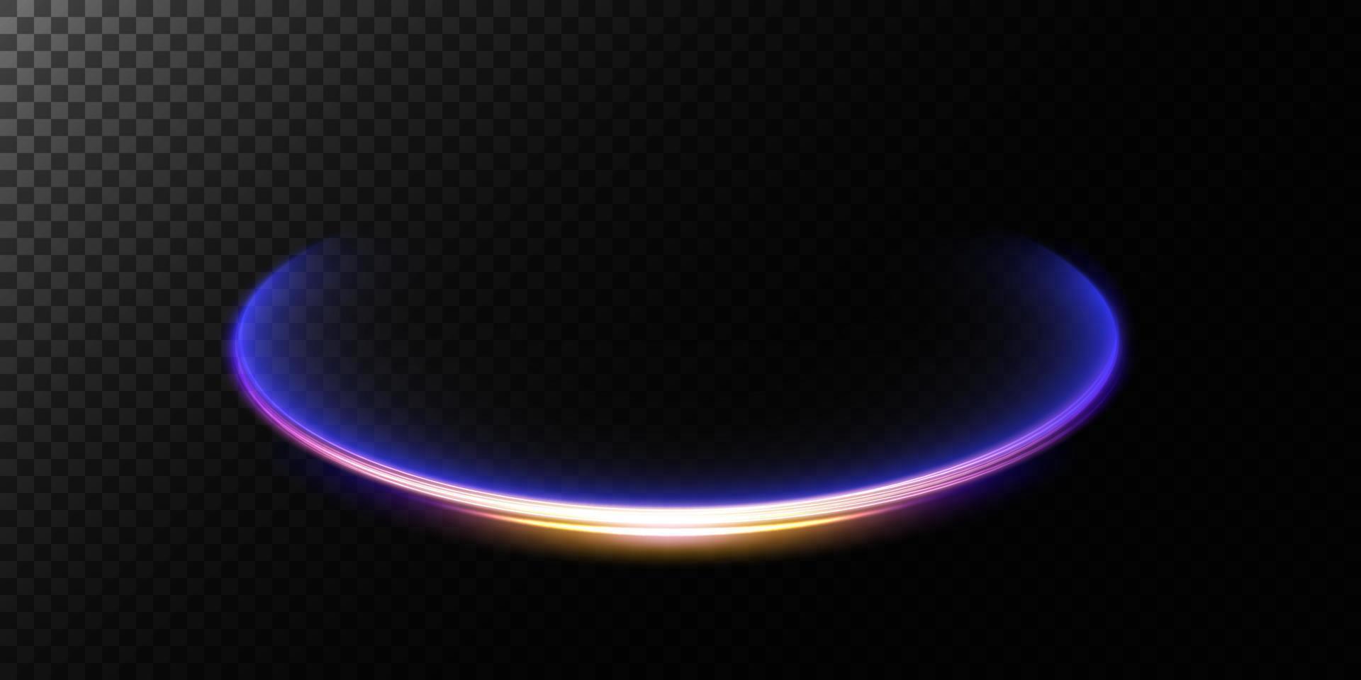 Abstract light lines of movement and speed with white color glitters. Light everyday glowing effect. semicircular wave, light trail curve swirl, car headlights, incandescent optical fiber png. vector