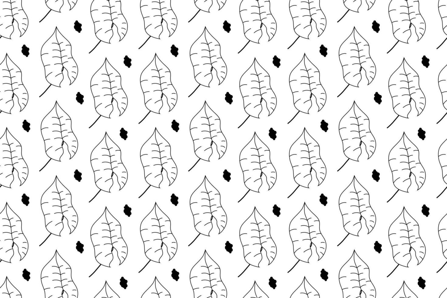 Seamless Sycamore Leaf vector