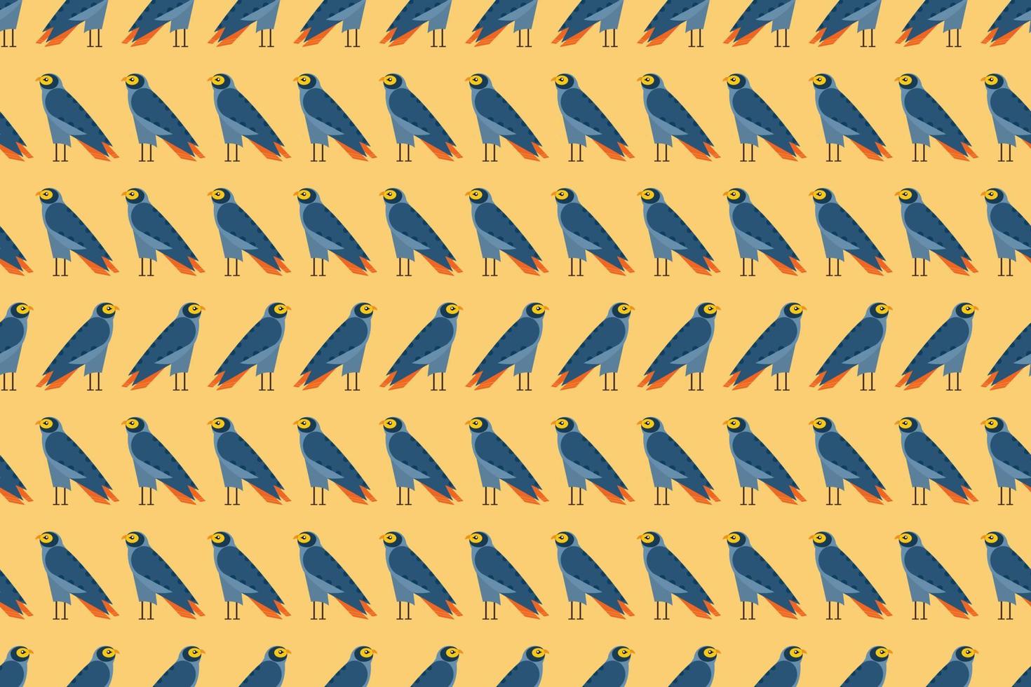 Ancient Bird Pattern vector