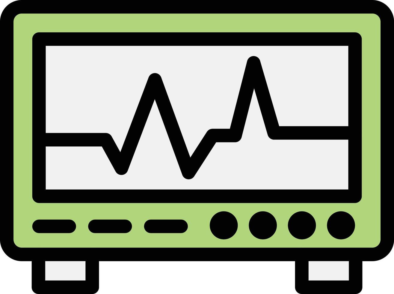 Ecg monitor Vector Icon Design Illustration