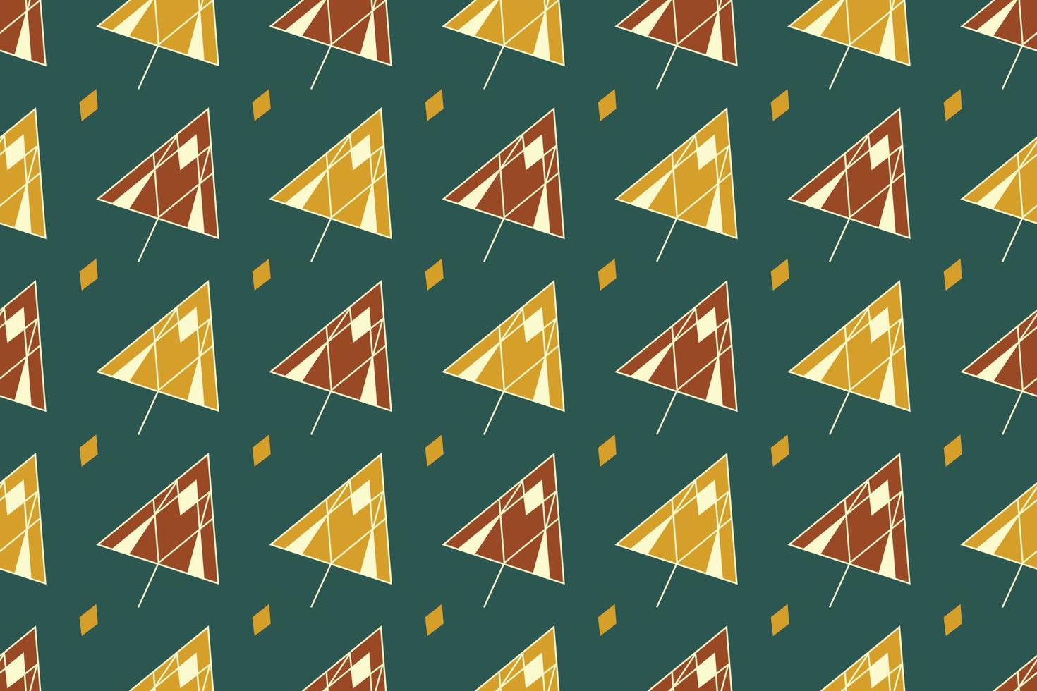 Geometric Flowers Background vector