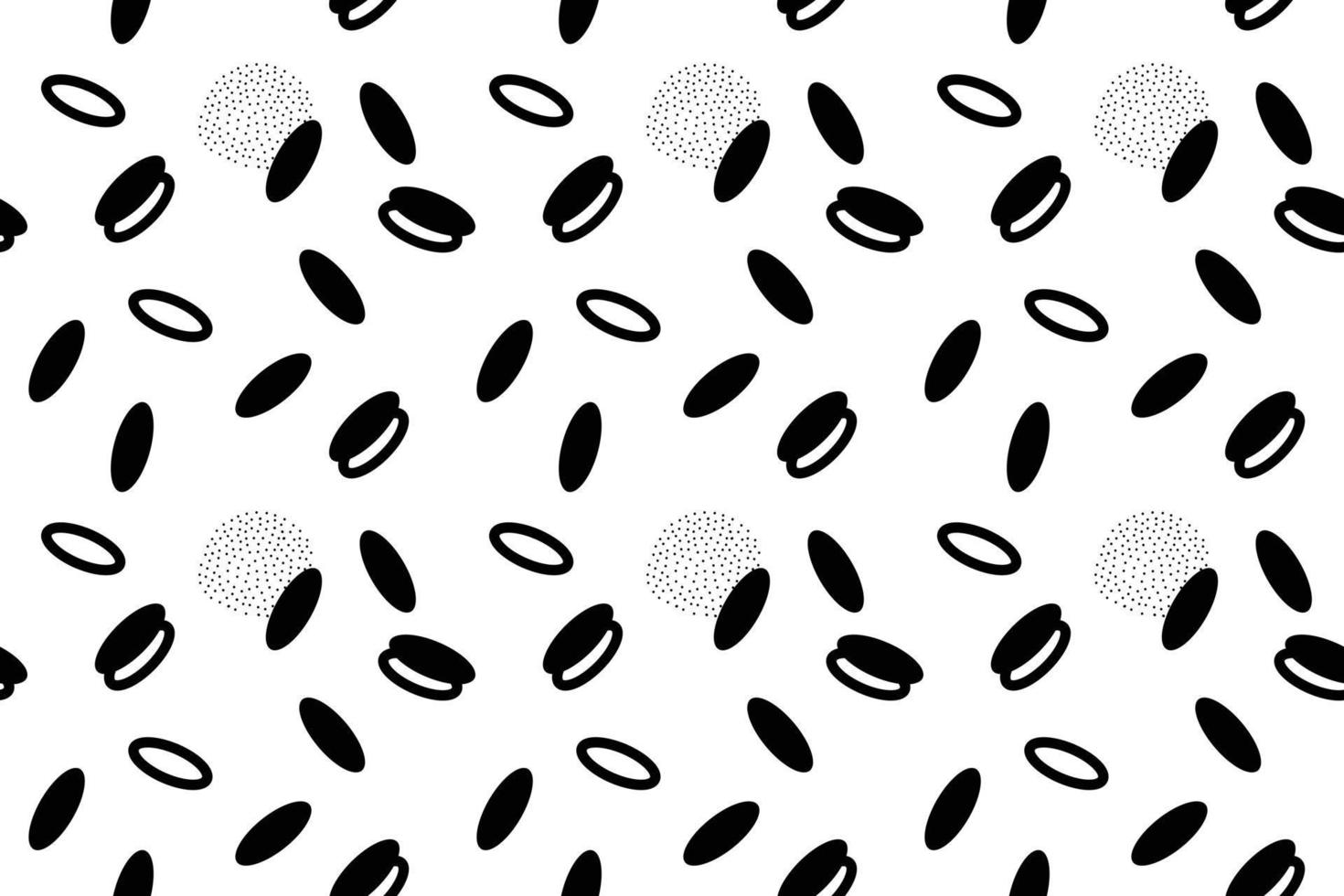 Monochrome Seamless Pattern vector