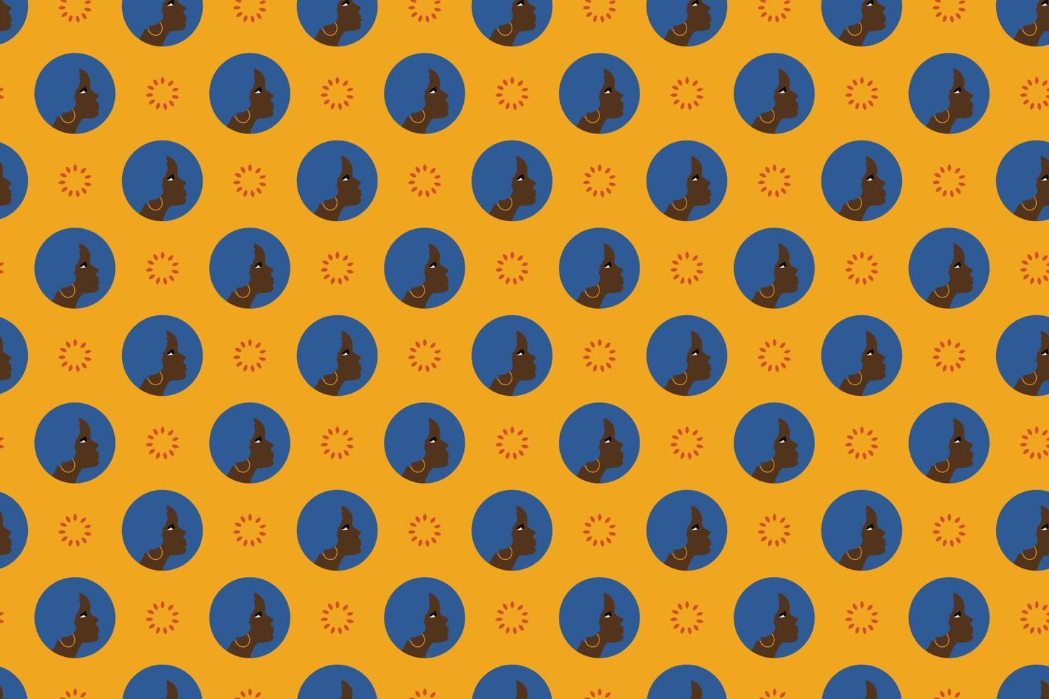 Seamless African Cloth Pattern vector
