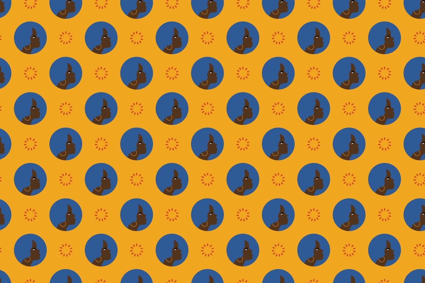 Seamless African Cloth Pattern vector