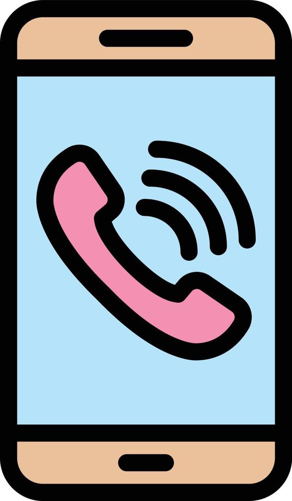 Mobile call Vector Icon Design Illustration