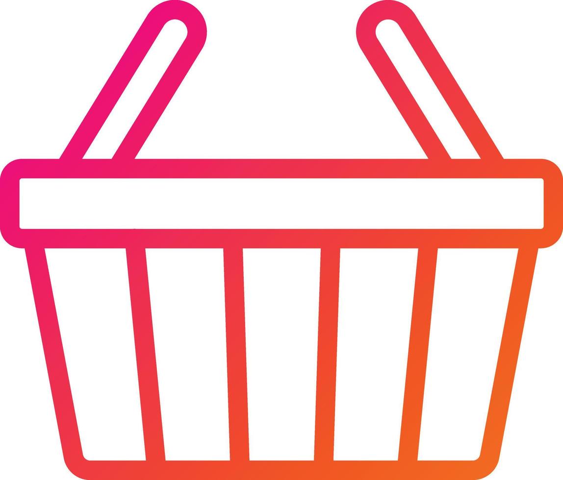 Shopping basket Vector Icon Design Illustration