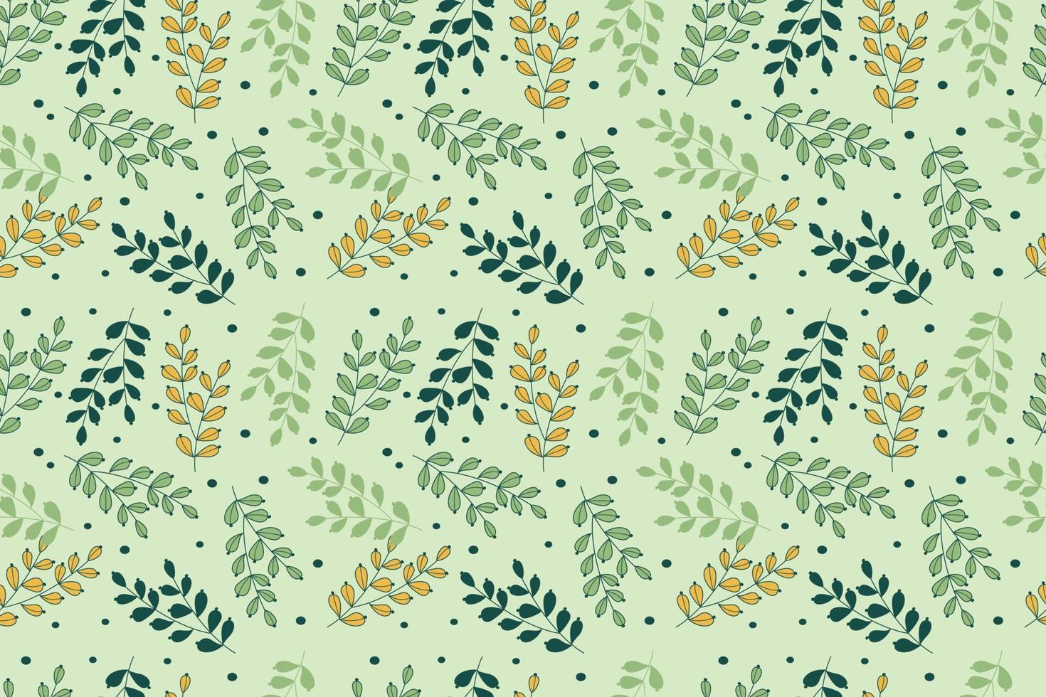 Botanical Illustration Pattern vector