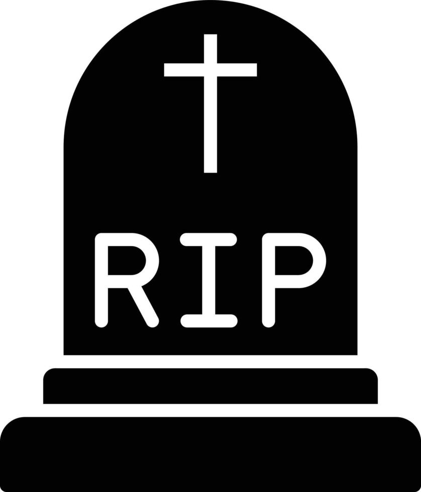 Grave Vector Icon Design Illustration