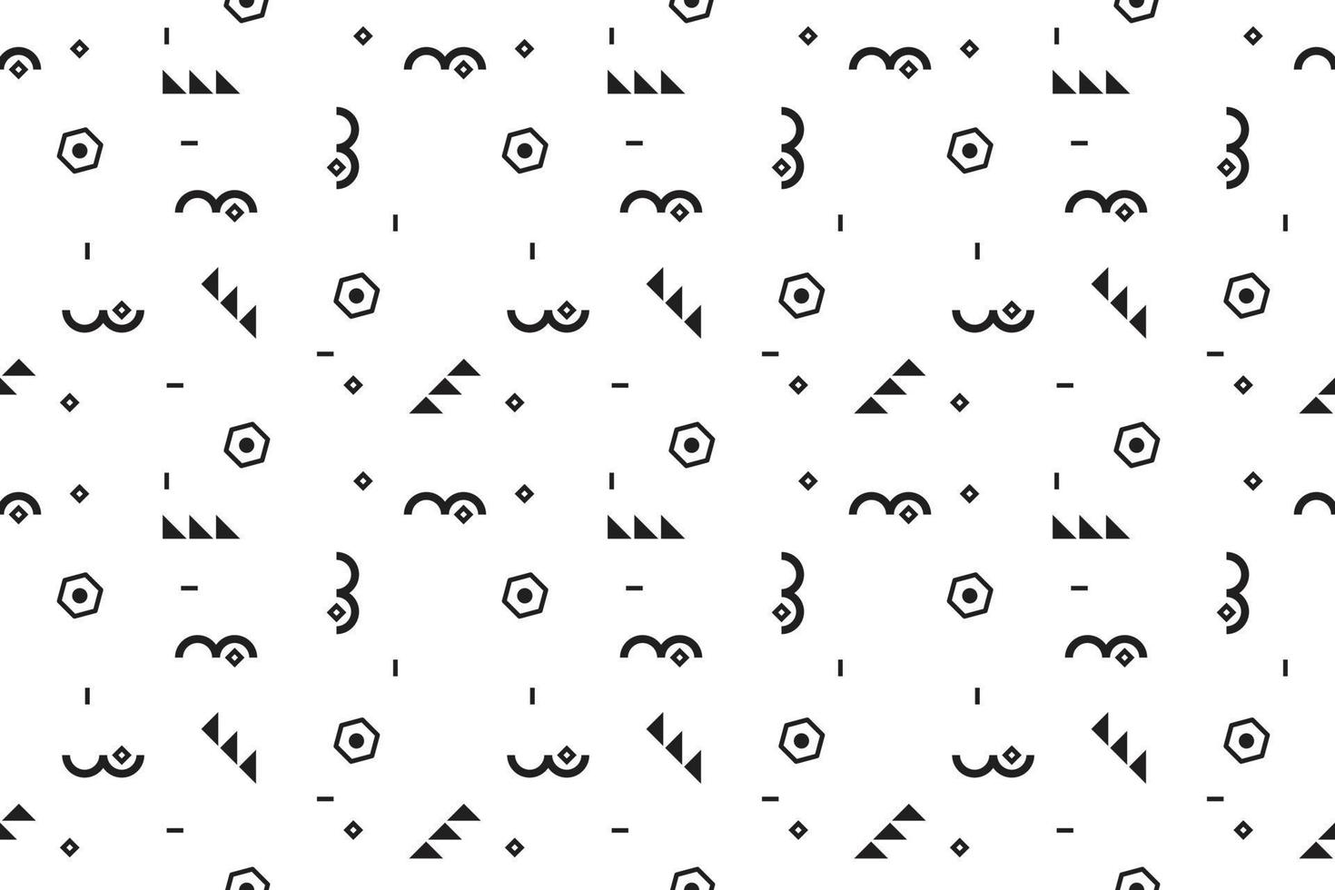 Monochrome Seamless Pattern vector