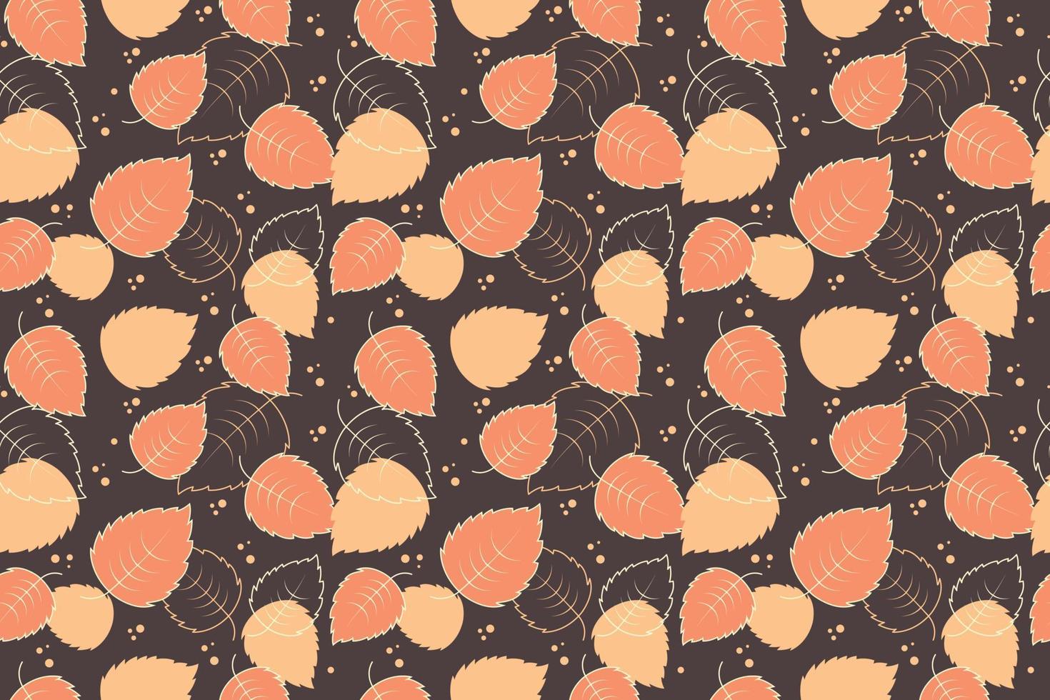 Botanical Leaves Pattern vector