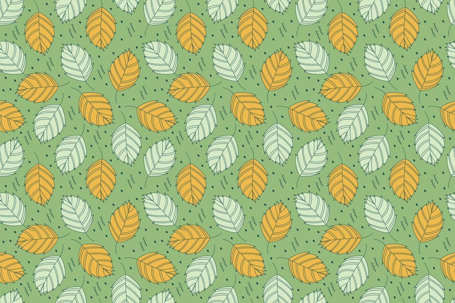Spring Leaves Pattern vector