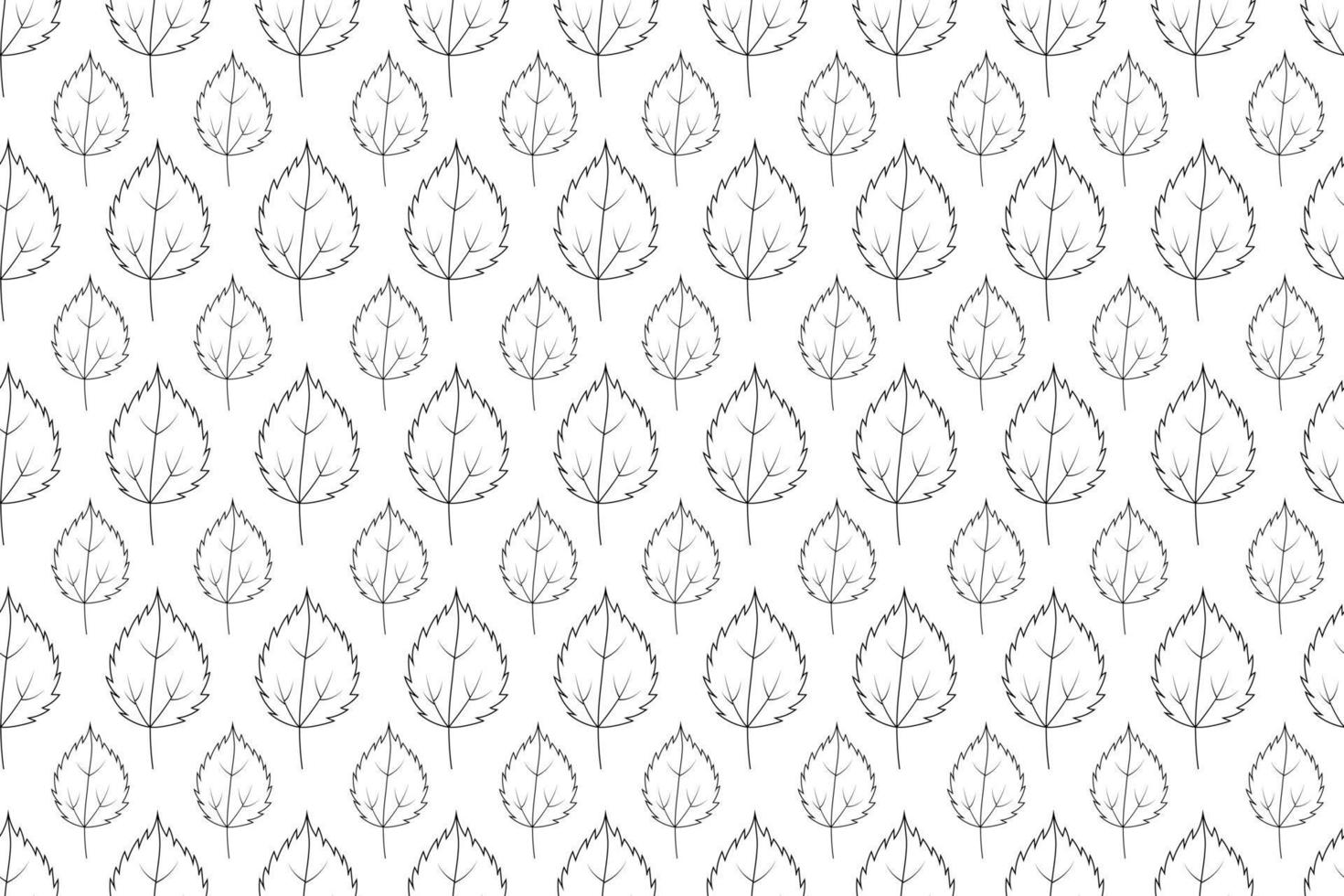 Black White Leaf Background vector