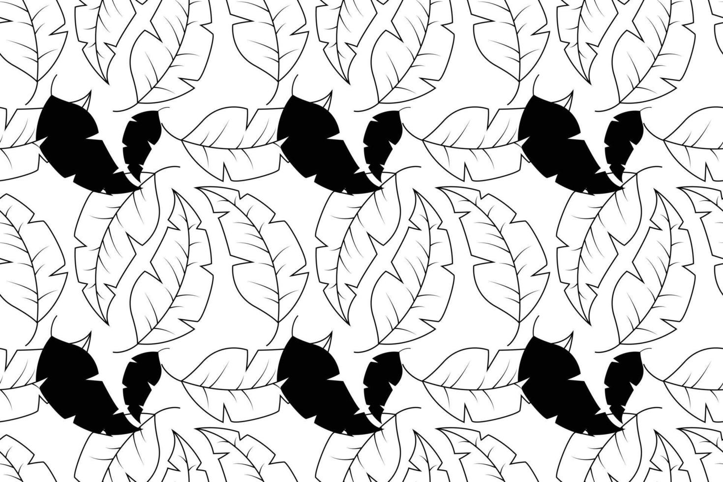 Abstract Leaves Pattern vector
