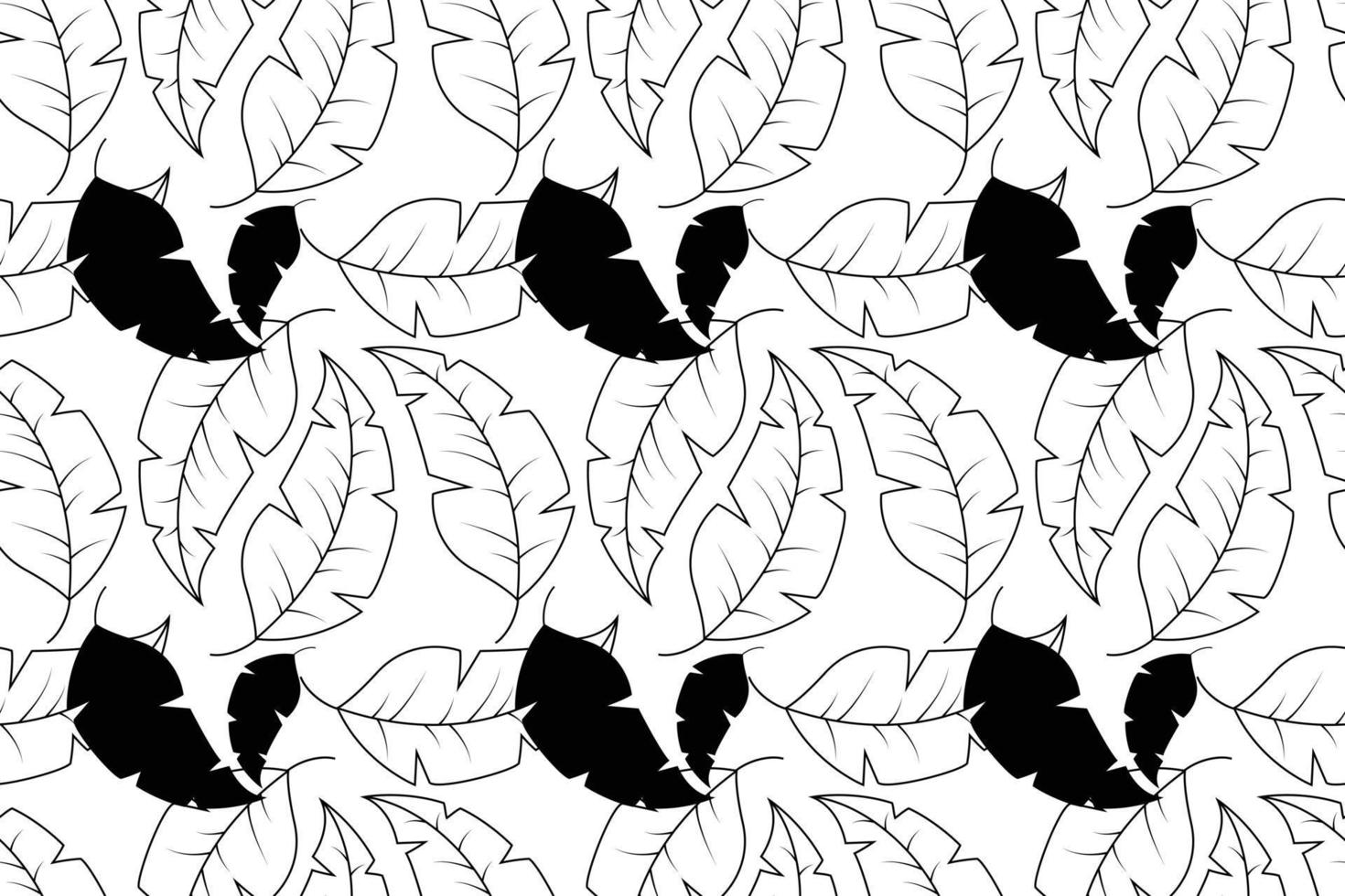 Abstract Leaves Pattern vector