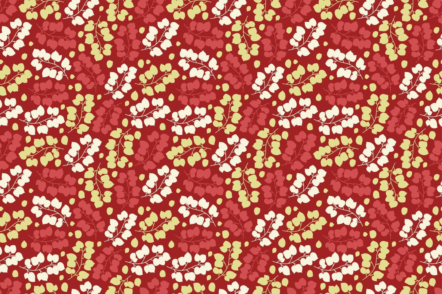 Red Ivy Background vector
