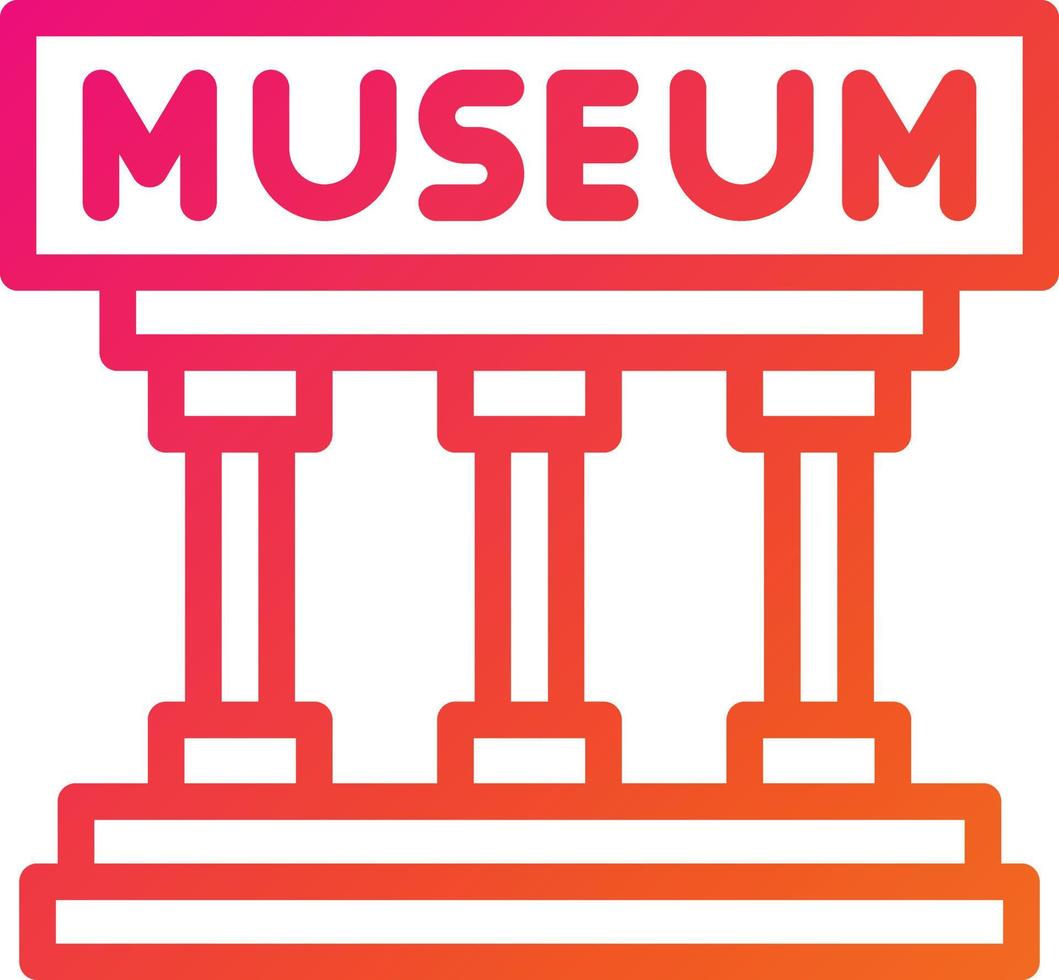 Museum Vector Icon Design Illustration