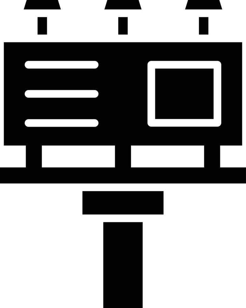 Bill board Vector Icon Design Illustration