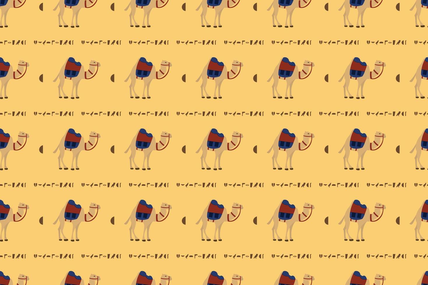 Egyptian Camel Background vector
