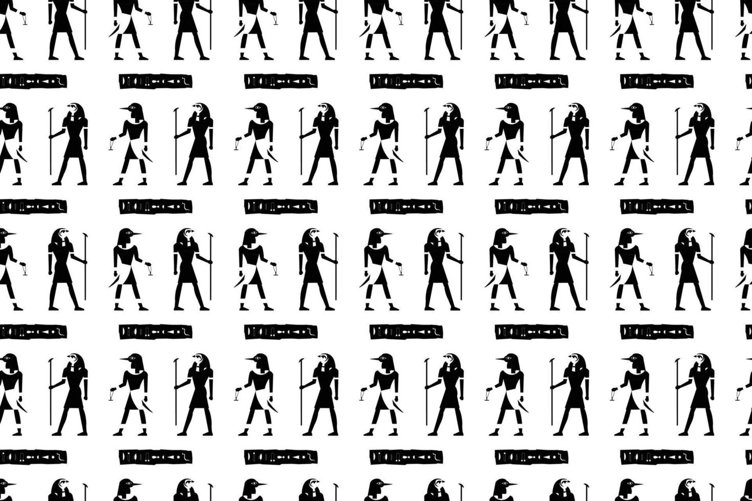 Hieroglyph Fabric Background vector