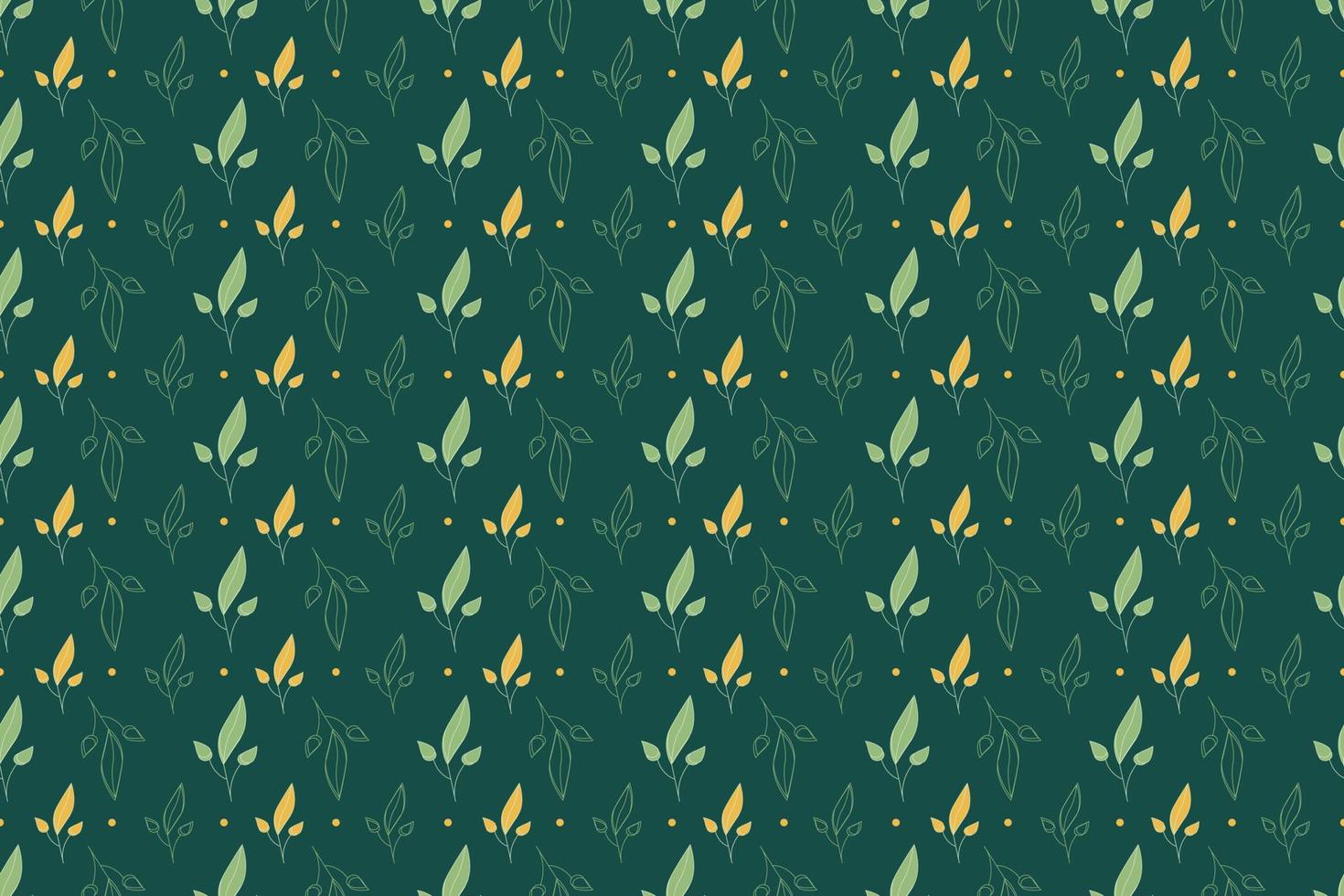 Seamless Leaves Pattern vector