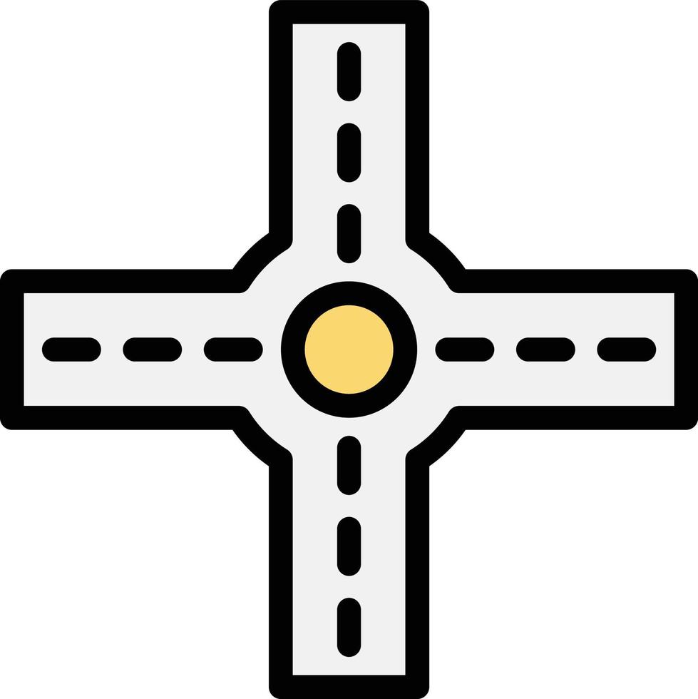 Crossroad Vector Icon Design Illustration