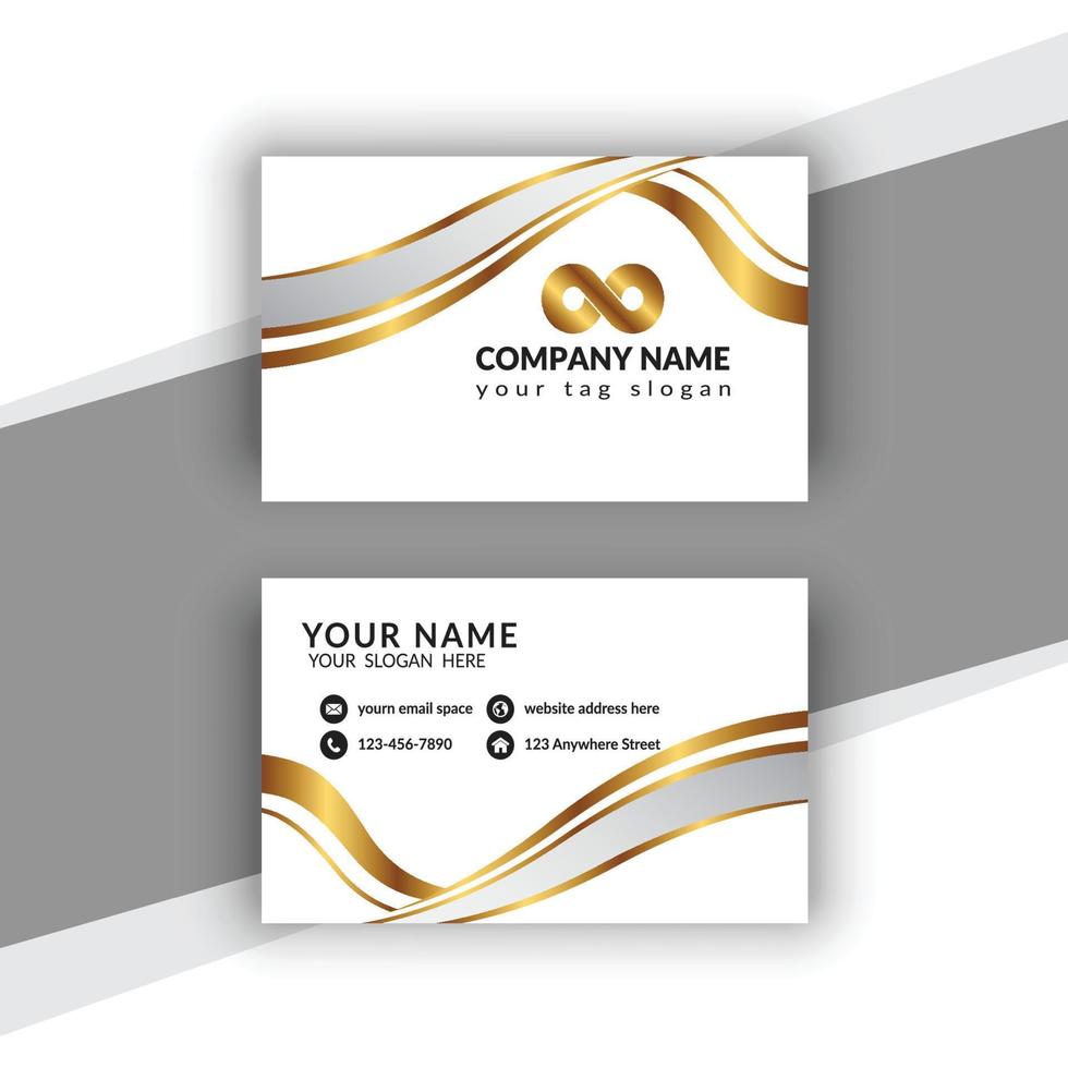 Professional Simple Creative Modern Business Card vector