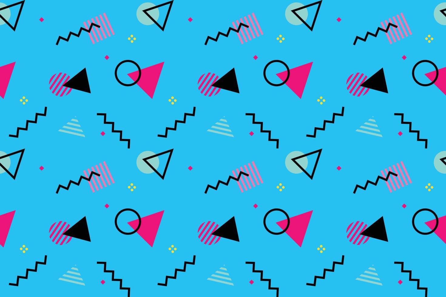 Memphis Geometric Background vector