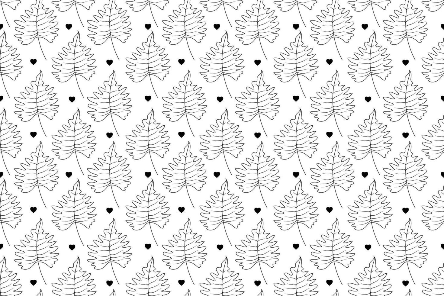 Leaf Pattern Background vector