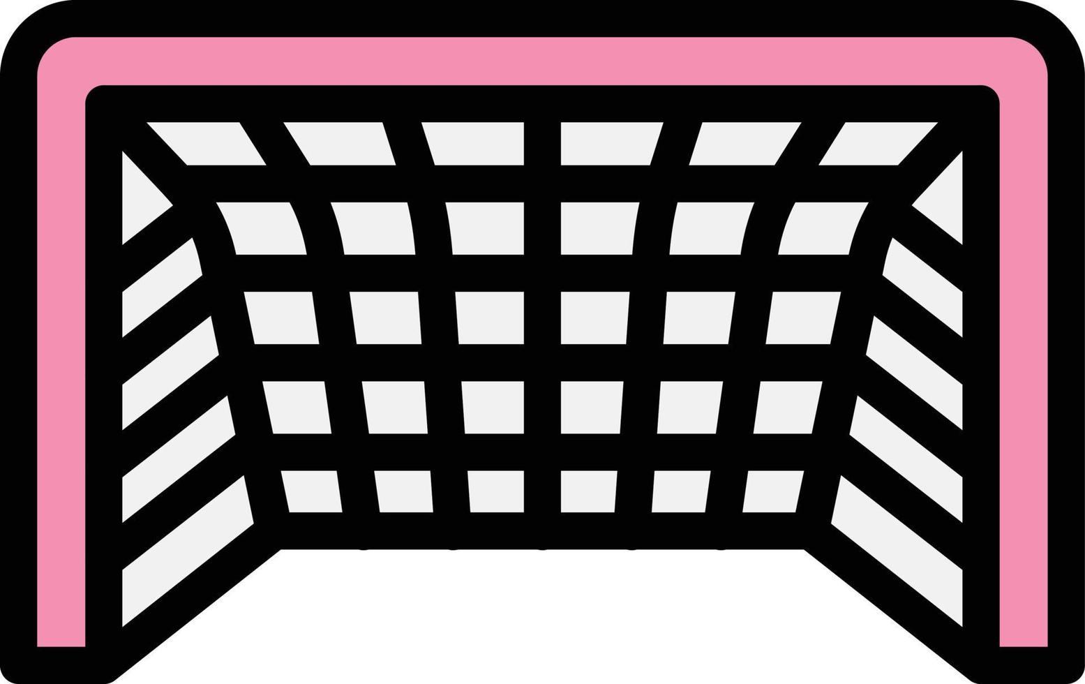 Football goal Vector Icon Design Illustration